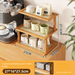 Vintage Style Entryway Rack Key Miscellaneous Storage Desktop Cup Tea Set Display Kitchen Countertop Organizer Shelf_maomaolike.com