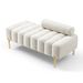 53.2"Width Modern End Of Bed Bench Sherpa Fabric Upholstered 2 Seater Sofa Couch Entryway Ottoman Bench Fuzzy Sofa Stool Footrest Window Bench With Gold Metal Legs For Bedroom Living Room,BEIGE_maomaolike.com