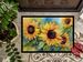 Sunflowers In Watercolor Doormat Front Door Mat Indoor Outdoor Rugs For Entryway, Non Slip Washable Low Pile, 24H X 36W_maomaolike.com