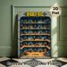 Vault-Tec Vault Life Painting Poster, Vibrant Cartoon-style Multi-level Vault Scene Poster, Immersive Retro Game-themed Decor Ideal For Game Room_maomaolike.com