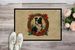 Border Collie Christmas Flowers Doormat Front Door Mat Indoor Outdoor Rugs For Entryway, Non Slip Washable Low Pile, 24H X 36W_maomaolike.com