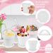 40 Pcs Dessert Cup Set With Lid Bottom Tray 40 Plastic Cake Cups 100 Spoon Mini Flower Pot Cups Dessert Ice Cream Yogurt Containers DIY Baking Pudding Holder For Birthday Wedding Party Supplies_maomaolike.com