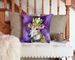 Greyhound King Of Mardi Gras Throw Pillow Machine Washable, Indoor Outdoor Decorative Pillow For Couch, Bed Or Patio, 14Hx14W_maomaolike.com