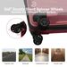 3-Piece Luggage Sets (20", 24", 28"), Suitcase With Wheels, Hardside Suitcase With Four Spinner Wheels And Scratch-Resistant Surface, Pink_maomaolike.com