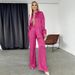 Women's Clothing suits for women long-sleeved lapel shirts leopard print trousers women's fashion casual two-piece suits_maomaolike.com