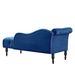 Aijia 60.6" Velvet Chaise Lounge Buttons Tufted Nailhead Trimmed Solid Wood Legs With 1 Pillow,Burgundy (Left Arm Design As Shown In The Picture)_maomaolike.com