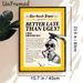 Retro Beauty Themed Painting Poster, Vintage Newspaper-style With Bold Witty Quote & Monochrome Illustration Poster, Fun Beauty-inspired Decor, Ideal_maomaolike.com