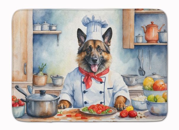 Belgian Tervuren The Chef Memory Foam Kitchen Mat Machine Washable Anti-Fatigue Mat Cushion Comfort Bath Mat Or Kitchen Rug_maomaolike.com