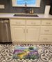 Lavender In Watercolor Memory Foam Kitchen Mat Machine Washable Anti-Fatigue Mat Cushion Comfort Bath Mat Or Kitchen Rug_maomaolike.com