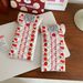 2025 New Floral Strawberry Anti-Pressure Pouch Portable Sunglasses Storage Glasses Cloth Bag_maomaolike.com
