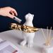 Creative Polar Bear Floor Ornament Living Room Entryway Tray Hotel TV Cabinet Home Decoration Storage Fruit Plate_maomaolike.com