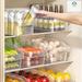 Yele Refrigerator Transparent Drawer-Type Beer Storage Basket Kitchen Classification Vegetable Fruit Egg Fresh-Keeping_maomaolike.com