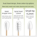 Double-Tipped Cotton Swabs - For Ear Cleaning, Makeup, & Home Hygiene_maomaolike.com