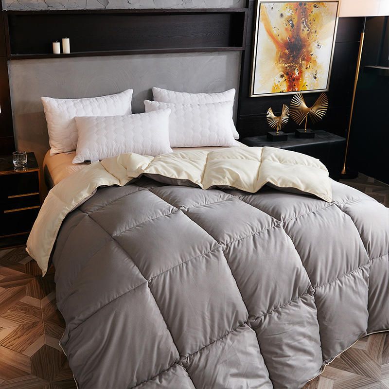 Manufacturer Skin-Friendly Brushed Solid Color Double Hotel Winter Thickened Spring And Autumn Cotton Quilt Core Bedding Wholesale_maomaolike.com