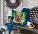 Belgian Tervuren King Of Mardi Gras Throw Pillow Machine Washable, Indoor Outdoor Decorative Pillow For Couch, Bed Or Patio, 18Hx18W_maomaolike.com