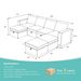 Livelylodge Modern L-Shaped Modular Sectional Sofa, Polyester Upholstery With Sturdy Wooden Frame, Comfortable Couch For Living Room Or Office, Space-Saving Design 109''L X 78''W X 34''H_maomaolike.com