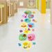 Children's Hopscotch Airplane Grid Number Game Kindergarten Square Footprints Floor Stickers_maomaolike.com