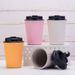double layer water cup portable mini wheat straw coffee cup portable fashionable and simple car wheat aroma cup_maomaolike.com