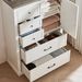 Farmhouse 5 Drawer Dresser For Bedroom, Tall Chest Of Drawers, Chest Of Drawers Organizer Storage,Wood Rustic Bedroom Dresser For Closet, Living Room, Hallway_maomaolike.com