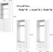 Livelylodge Modular Wardrobe Closet - Freestanding White Closet With Spacious Storage Shelves And Hanging Rods 70.86"W X 16.04"D X 70.86"H_maomaolike.com