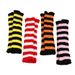 Unisex cosplay party Christmas gloves Bare fingers anime striped sleeves long wool gloves_maomaolike.com