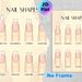 Nail Shapes Painting Poster, Gentle-toned Illustrated Nail Style Guide Poster, Informative Nail Shape Reference Ideal For Beauty Salon, Makeup Studio_maomaolike.com