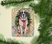 Saint Bernard Christmas Porcelain Ornament Christmas Tree Hanging Decorations For Home Christmas Holiday, Rectangle, Gift, Multicolor_maomaolike.com