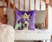 Catahoula King Of Mardi Gras Throw Pillow Machine Washable, Indoor Outdoor Decorative Pillow For Couch, Bed Or Patio, 14Hx14W_maomaolike.com