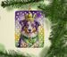 Australian Shepherd King Of Mardi Gras Porcelain Ornament Christmas Tree Hanging Decorations For Home Christmas Holiday, Rectangle, Gift, Multicolor_maomaolike.com