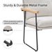 Modern Accent Chair, Comfy Chair With Removable Cushion, Vanity Chair With Wood Armrests For Living Room, Bedroom, White_maomaolike.com