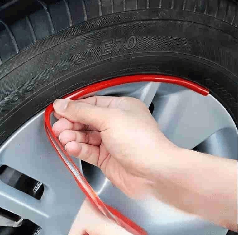 Reflective Wheel Rim Stripe Decal Sticker, Universal Night Safety Tape Reflective Stickers, Waterproof Tire Rim Decoration Stripe Decals For Motorcycle, Car, Bicycle_maomaolike.com