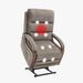 Recliner Chair For Adults, Massage Fabric Small Recliner Home Theater Seating With Lumbar Support, Adjustable Modern Reclining Chair With Padded Seat Backrest For Living Room, Brown_maomaolike.com