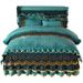European Style Crystal Quilted Skirt Thickened Milk Velvet Single Lace Bed Mattress Dust Cover Protector_maomaolike.com