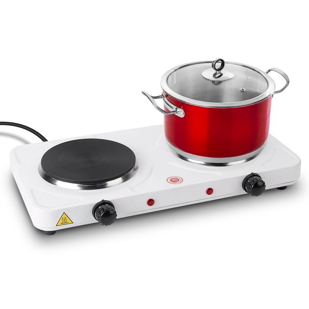 1Pc 2000W Double Electric Burner Double Hot Plate With 5 Gear Temperature Control_maomaolike.com