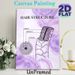 Hair Structure Painting Poster, Soft Lavender Watercolor Anatomical Chart Poster, Educational Hair Anatomy Display Suitable For Beauty Salons And_maomaolike.com