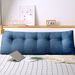 SOGA 150cm Blue Triangular Wedge Bed Pillow Headboard_maomaolike.com