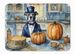 Pit Bull Terrier Fall Kitchen Pumpkins Memory Foam Kitchen Mat Machine Washable Anti-Fatigue Mat Cushion Comfort Bath Mat Or Kitchen Rug_maomaolike.com