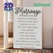 Marriage Promise Painting Poster, Minimalist Typographic Poster, Warm Marital Commitment Guidelines, Suitable For Bedroom And Living Room Wall Decor_maomaolike.com