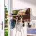 Wall-mounted wooden key rack entrance living room porch decoration rack double key hook sundries storage rack_maomaolike.com