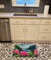 Washington Coast Rhododendrons In Watercolor Memory Foam Kitchen Mat Machine Washable Anti-Fatigue Mat Cushion Comfort Bath Mat Or Kitchen Rug_maomaolike.com