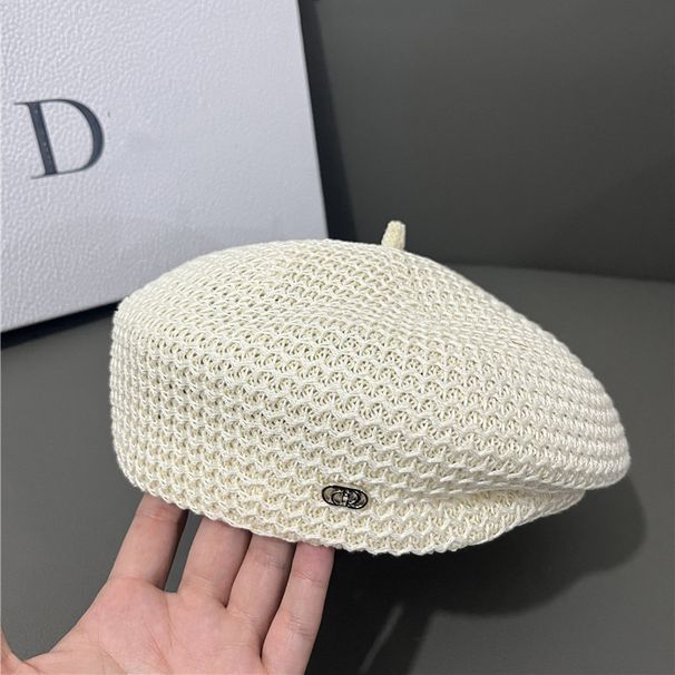 Hot Sale Women Beret Fashion Plain Octagonal Newsboy Retro Internet Celebrity Ladies Painter Tour Cap Breathable Sunscreen Hats_maomaolike.com