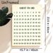 Count To 100 Painting Poster, Vintage-inspired Dark Green Number Chart Poster, Practical For Number Counting Learning, Suitable For Study Spaces And_maomaolike.com