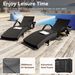 80'' Outdoor Wicker Chaise Lounge Chairs Set Of 2, Patio Rattan Reclining Chair Pull-out Side Table Adjustable Backrest Ergonomic Wave Design Pool Sunbathing Recliners_maomaolike.com