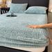 Winter Taffeta Single Piece Thickened Coral Milk Cover Non-Slip Mattress Protector Fleece Bed Sheet Set_maomaolike.com