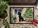 Poodle Cozy Christmas Doormat Front Door Mat Indoor Outdoor Rugs For Entryway, Non Slip Washable Low Pile, 24H X 36W_maomaolike.com