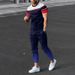 Men's Clothing loose sports suit 3D digital printing personalized fashion short-sleeved trousers_maomaolike.com