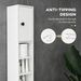 71" Small Bathroom Storage Cabinet, Narrow Toilet Paper Cabinet With Open Shelves, 2 Cabinets_maomaolike.com