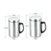 350/500ml Double Wall Anti Scalding Coffee Mug Insulated Portable Stainless Drink Cup Drinking Steel Polishing Beer Tea_maomaolike.com