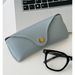 Unisex Portable simple button glasses case High appearance level sunglasses Sunglasses Men's and women's glasses case Glasses storage case_maomaolike.com