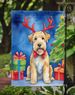 Wheaten Terrier Christmas Reindeer Garden Flag Mailbox Flag Decorative Yard Flag Banner Outside Patio Artwork Yard Flower Beds, Garden Size, Multicolor_maomaolike.com